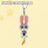 Impresión Plana 2D Animales Locos 2 Imán para Refrigerador Nick Judy Llavero Acrílico Mochila Colgante Lindo