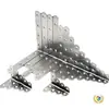Soporte de Ángulo de Acero Inoxidable Pie Recto Engrosado Soporte de Ángulo de 90 Grados Soporte de Ángulo en Forma de L Pie de Fijación Soporte de Estante en Forma de 7 Conector para Mesa y Silla