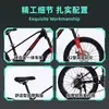 Bicicleta de montanha de liga de magnésio com 21 velocidades e cubos com freio a disco e bicicleta de montanha para adulto com acabamento de pintura de alta qualidade estampado em ouro