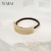 Anillo para el Cabello WJia Francés Elegante Acetato Ámbar Alto Curvado Moda Femenina Anillo para el Cabello Cola de Caballo Alta Múltiples Volúmenes Accesorios para el Cabello