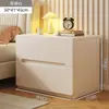 Mesita de noche estilo mid-century, madera maciza, para uso doméstico, dormitorio, estante de almacenamiento junto a la cama, armario de almacenamiento, nuevo modelo 2026, adecuado para apartamentos pequeños