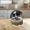 Impresión Plana Transfronteriza 2D Plano Rotación de 360 Grados Escena de Nieve Casa de Pingüinos Decoración de Escritorio Interior y Exterior Festival
