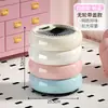 Papelera de Gran Capacidad y Estilosa para Uso Doméstico, Nuevo Modelo 2025, Cubo Sanitario Lindo Estilo Ins con Ruedas para Sala de Estar y Dormitorio