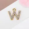 Acessórios de Pingente de Letra com Strass Cruzado Europeu e Americano Moda Elegante Versátil Pingente de Liga Material para Acessórios de Joias DIY