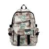Mochila de Marca Tendência para Homens, Estilosa e Descolada, Grande Capacidade, Mochila de Viagem Versátil com Grafite, Bolsa Escolar Casual da Moda para Estudantes Universitários