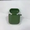 Funda Adecuada para Auriculares AirPods de 2ª Generación, Modelo Grueso de Apple de 2ª Generación con Hebilla, Cubierta Protectora de Silicona para Auriculares Bluetooth Integrado