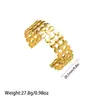 Producto Transfronterizo Más Vendido de Amazon: Brazalete Hidráulico de Acero Inoxidable Chapado en Oro de 18 Quilates, Versátil para el Viaje Diario, Venta al por Mayor desde el Fabricante