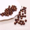 Joyería Binxin cuentas de palo de rosa negro cuentas de grano de madera natural cuentas sueltas agujero recto cuentas redondas diy pulsera de cuentas de Buda material para abalorios