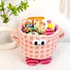 Balde Abraçável Monstrinho Algodão Dopamina Corda de Algodão Desenho Animado Sala de Estar Cesta de Mesa Casa Crianças Lanche Brinquedo Cesta de Armazenamento