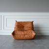Sofá individual de diseño Caterpillar para sala de estar y dormitorio, Silla de ocio de tela perezosa o cuero, Apartamento pequeño, Lujo ligero