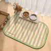 Alfombrilla universal para comida de mascotas para gatos y perros, absorbente, resistente al desgaste, a prueba de fugas, antideslizante y a prueba de salpicaduras, adecuada para que los gatos la usen como alfombrilla de alimentación