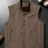 2026 Nuevo Chaleco Casual Cómodo Simple de Moda Tendencia Versátil Ajustado para Hombre de Primavera y Otoño con Cuello Alto