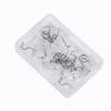 Directo de fábrica acero inoxidable transparente espiral cama falda sofá cubierta pasador fijo clavo de torsión Soporte