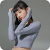 Camiseta Base Q Douyin 2026 Nuevo Diseño Estilo Coreano Versátil y Elegante Camiseta de Algodón de Manga Larga para Otoño e Invierno Cuello Redondo Ajustada