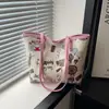 2025 Nuevo Bolso Cruzado de Hombro con Diseño de Nicho para Mujer, Lindo Bolso de Oso de Dibujos Animados, Bolso Cubo Portátil Versátil Casual