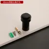 Tapón de Puerta Estable de Acero Inoxidable Engrosado Tapón de Puerta de Vidrio Caucho Anticolisión Tapón de Puerta Cilíndrico Dormitorio Baño Parte Superior de la Puerta