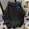 Moletom com Capuz Cor Lisa Simples Estilo Coreano para Mulheres Outono e Inverno 2025 Casual Solto Aconchegante Espesso Estilo Preguiçoso de Casal Top
