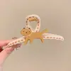 Pinza para el Pelo de Flor para Cabello Grueso en la Parte Trasera de la Cabeza, Pinza para el Pelo de Lazo Linda y Sencilla, Tamaño Grande para Mujeres, Popular Pinza de Tiburón de Acrílico