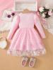 Vestido de Princesa de Comercio Exterior Personalizado para Niñas, Vestido de Manga Larga, Nuevo Estilo Otoño 2026, Vestido de Tul Abullonado para Niña Pequeña