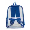 Mochila escolar de PVC transparente, bolsa de gelatina transfronteriza americana para estudiantes de primaria, secundaria y preparatoria, mochila unisex