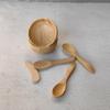 Tigela de bambu para máscara, colher para máscara, conjunto de duas peças, espátula para máscara, ferramenta para máscara caseira DIY, pode ser gravado LOGO