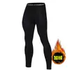 Conjunto de Leggings de Secagem Rápida de Inverno para Homens com Forro de Lã Quente Roupa Íntima Base para Corrida Esportes Fitness Ciclismo Treinamento Alta Elasticidade
