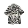 Nova Camisa Estampada Love Verão e Outono Feminina Gráfica Graffiti Manga Curta Elástica Fina Letter Printed Loose Top