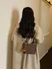 2026 Verão Estilo Coreano Elegante Personalidade Moda Cesta de Vegetais Trançada Bolsa Transversal Tendência Casual Bolsa Saco