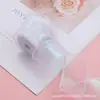 Punto 4 cm Cola de Pez Hilo Borde Dorado Cinta Fantasía Flor Cinta de Empaque Moño DIY Cinta para Tocado