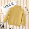 [en stock suéter para niños primavera, otoño e invierno versión coreana para bebés niños y niñas suéter personalizado con rizos cuello semi-alto estilo extranjero combinable