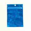 Sacos Coloridos Ziplock Yin-Yang com Furos para Pendurar, Sacos Seláveis Semitransparentes de Folha de Alumínio para Doces, Frutas Secas e Lanches