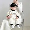 Ropa para Bebé Recién Nacido Estilo Otoño Pelele para Bebé Niño Lindo Elegante Mes Completo 100 Días Manga Larga Capa Única Body Otoño