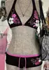 Tendencias de Moda Primavera/Verano 2025 Y2K Bikini Sexy Ins Diseño de Nicho Europeo y Americano Conjunto de Traje de Baño Sexy Ajustado