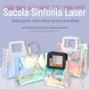 Bolsa de Mão Holográfica a Laser de PVC, Bolsa de Gelatina Iridescente de Plástico Transparente, Bolsa de Presente Tendência de TPU Arco-Íris