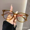 Armazones de Gafas Lisos Ultraligeros de Moda con Lentes Anti Luz Azul, Se Pueden Personalizar con Lentes Graduados, Armazones de Gafas Ultraligeros de Titanio