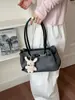 Bolsa de mão retrô moderna de grande capacidade para mulheres, nova bolsa tote simples de verão 2026, bolsa de ombro único