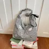 Bolso de Mano de Gato Lindo de Dibujos Animados Nuevo Bolso de Lona a Cuadros para Mujer Bordado Versátil para la Escuela y el Trabajo Bolso Tote