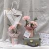 Cubo Pequeño para Sostener Flores, Tubo para Arreglo de Flores de Ramo Individual, Cubo Redondo Pequeño Rosa, Caja de Empaque para Ramo de Hilo DIY, Caja de Regalo