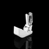 Máquina de costura de mesa Liudie pé calcador de algodão branco, pé calcador em forma de barco de plástico, pé calcador de algodão para máquina de costura de mesa, pé calcador em forma de barco