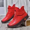 2026 Nuevos Zapatos de Mujer de Talla Grande para Comercio Exterior Transfronterizo, Modernos y Versátiles, con Velcro, Botas de Algodón Estilo Mamá, Forradas de Felpa, Cálidas Botas Martin