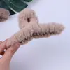 Grampo de cabelo preto tipo garra tamanho grande e médio pequeno feito à mão DIY grampo de cabelo simples Coringa placa de cabeça clipe tubarão de cabelo atacado