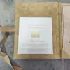 Fundas de terciopelo personalizadas para invitaciones de boda, nuevo modelo 2026 de invitaciones de boda, regalos de invitación, alta gama empresarial
