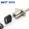 Wangtong 9730A Fechadura de Linkagem com Lâmina Horizontal, Fechadura Tripla, Fechadura de Gaveta, Fechadura de Armário Móvel