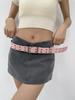 Rosa Girl-estilo Punch-free Punk Double-breasted Cinto Y2K Spice Girl com Jeans All-match Cinto Simples