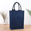 Bolsa de Mão Literária Armazenamento Simples Estudante Algodão e Linho Bolsa Atacado Linho Algodão e Linho Bolsa de Compras Pode Ser Impressa com Logo