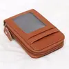 Portatarjetas Multifuncional Transfronterizo Nuevo Producto de Comercio Exterior Más Vendido Bolsa con Solapa de Cremallera Multicolor En Stock Portatarjetas Billetera Corta con Grano de Lichi