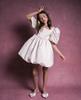 Preventa vestido de verano nuevo para niñas con mangas abullonadas estilo princesa, temperamento moderno, vestido estilo europeo y americano