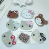 Nuevos dijes acrílicos estilo coreano plateado brillante de gato para fundas de teléfono DIY, decoraciones de zapatos, imanes de nevera, pinzas para maquillaje y pegatinas de materiales