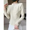 Chaqueta Deportiva Casual Adelgazante para Yoga para Mujer Otoño Invierno 2026 Nueva Gruesa con Terciopelo Ajustada Cuello Alto Deportiva Corta