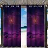 Cortinas Personalizadas a Medida con Estampados del Vasto Universo y la Tierra para Uso en Exteriores, Cortinas Blackout para Balcón, Servicio de Dropshipping Disponible